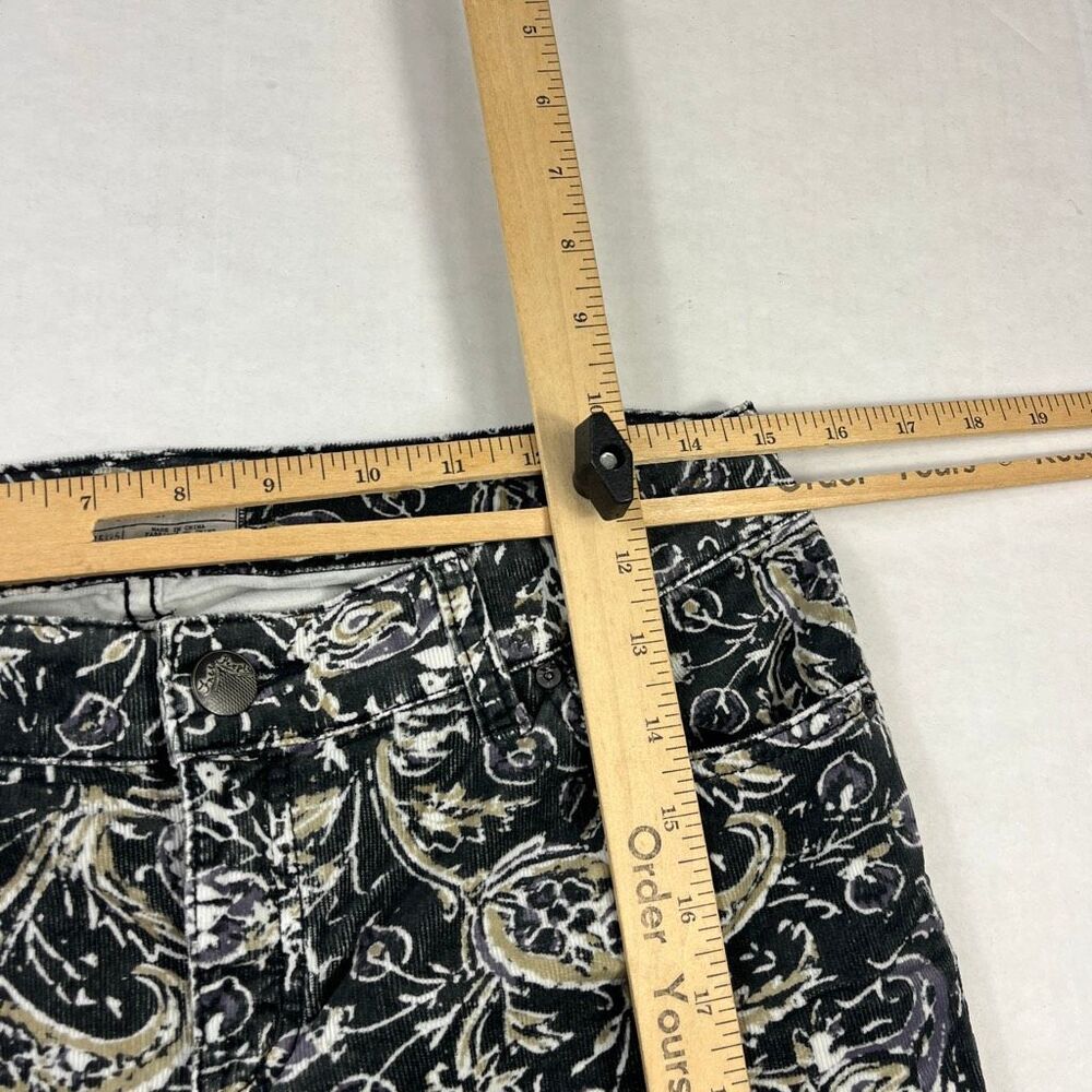 Free People New Delhi Border Flare Corduroy Pants Paisley Boho Gypsy Festival 27 - Picture 9 of 13